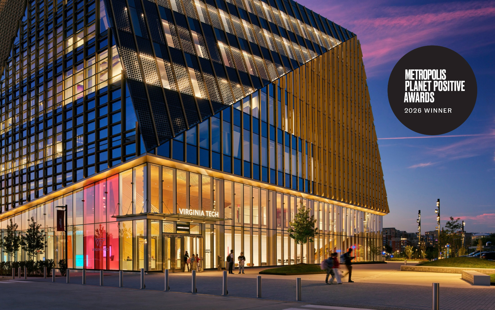 Metropolis Honors Virginia Tech Academic Building One with 2026 Planet Positive Award