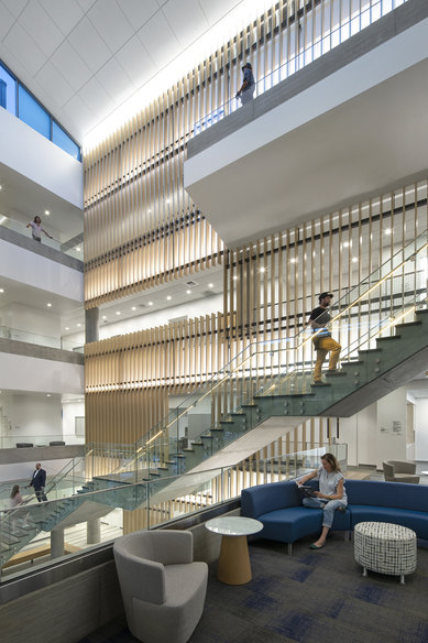 UCR Multidisciplinary Research Building Riverside Interior Science Technology Atrium SmithGroup