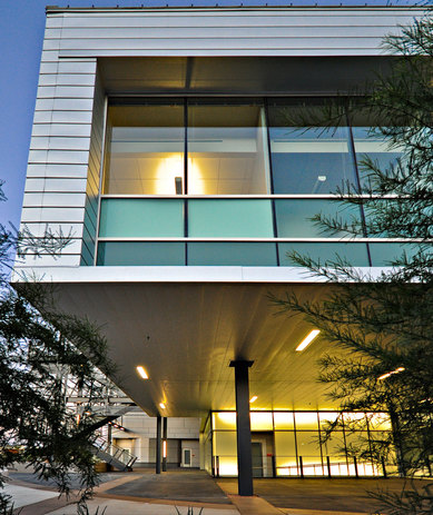 Mesa Community College Physical Science Building Architecture Entrance Higher Education Mesa Arizona SmithGroup