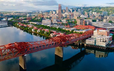 Portland SmithGroup Office Downtown Skyline View