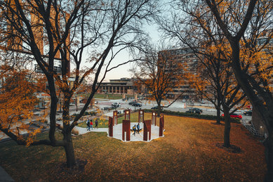 Universiy of Wisconsin Madison Divine Nine Garden Plaza