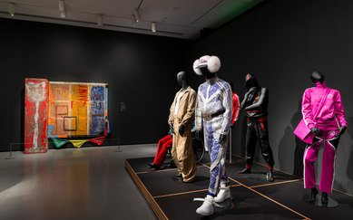 Installation view of The Culture: Hip Hop and Contemporary Art in the 21st Century at the Baltimore Museum of Art, April 2023. Photo by Mitro Hood/BMA