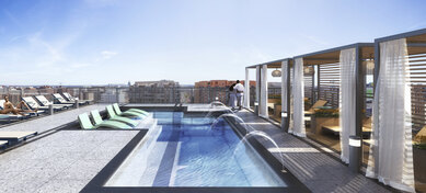 300 K Street Apartment Residential Pool Deck Architecture Washington DC SmithGroup