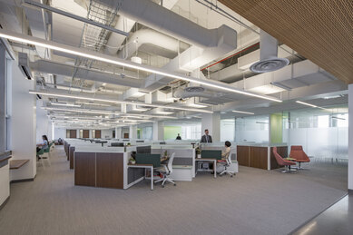 LA County Hall of Records Open Office Workplace Interior Design Los Angeles California SmithGroup