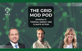 Title screen for Grid Mod Pod Thermal Energy and Climate Action episode