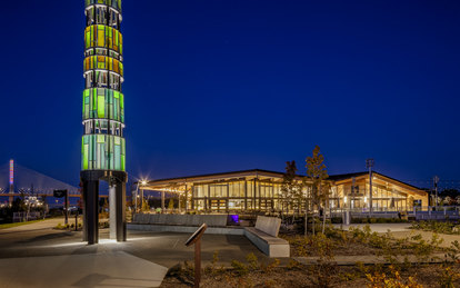 Toledo Glass City Metropark night