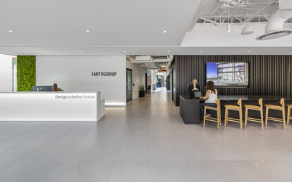 SmithGroup Phoenix Office Entrance Interior Design 
