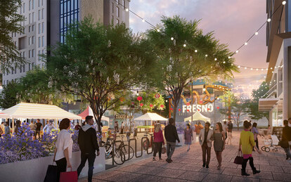 Rendering for California High-Speed Rail Station Delivery Support and Technical Assistance