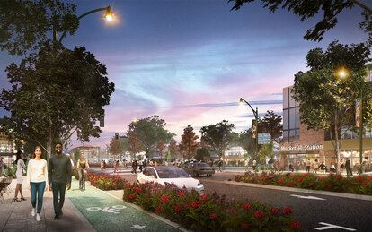 Rendering for California High-Speed Rail Station Delivery Support and Technical Assistance